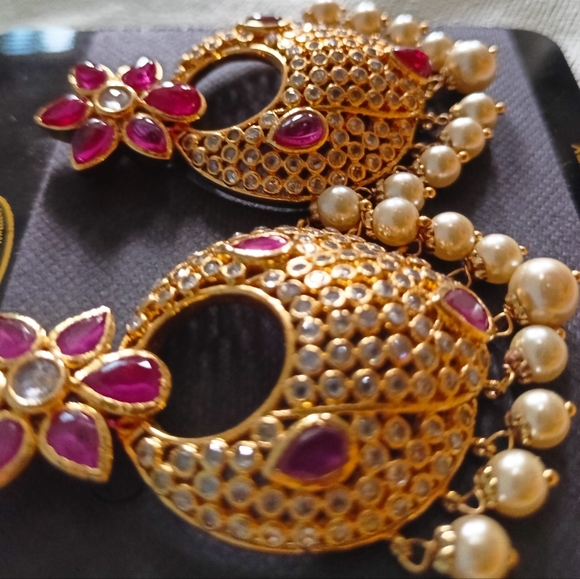 Cz big earrings - Picture 2 of 4